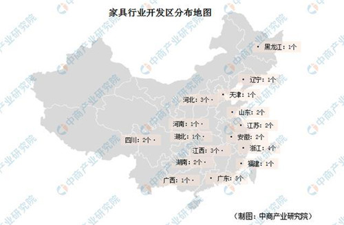 2019年家具行业开发区汇总一览